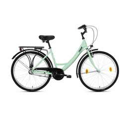 Csepel Budapest A 28"-os városi kerékpár Shimano Nexus 3 agyváltó, halványzöld színű