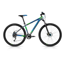 Kellys TNT 30 2017 29"-os MTB kerékpár 24 sebessées Acera váltó, Tektro hidr. tárcsafék, Gray Blue 17"