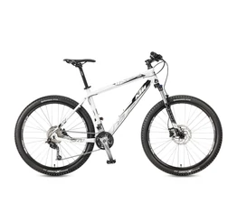 KTM Ultra Fun 2017 27,5"-os MTB kerékpár 27f. Shimano Alivio, hidr.tárcsafék, fehér/fek/szürke 21"