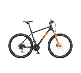 KTM Chicago 27,5"-os MTB kerékpár 24sebességes Acera váltó, hidr.tárcsa, matt narancs/fekete 21"