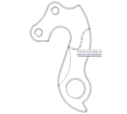 Váltótartó fül 13 Merida Road /Speeder 06-07-08