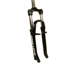 Suntour XCT HLO 26&quot; MTB teleszkóp 1-1/8&quot;, 100mm, hidraulikus lockout, állítható, V-fékes, mattfekete