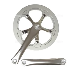 Prowheel szimpla hajtómű acél nadrágszárvédővel, 46fogú, alu kar 170mm 3/32&quot; (keskeny lánchoz)