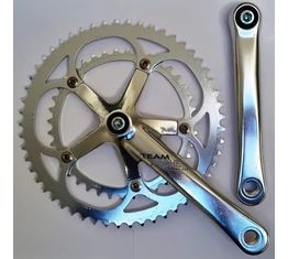 Miche Team országúti hajtómű négyzetkúpos alu 172-39/53 csavaros rögzítésű lánckerekekkel