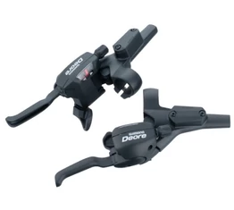 Shimano Deore M535 Dual Control váltó/fékkar tárcsafékes, első+hátsó, 900+1700mm, 3x9seb.