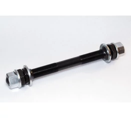 14mm-es BMX hátsó tengely 185mm hosszú porvédős kónusszal Cr-Mo acélból