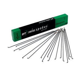 Küllő DT Swiss Champion 284mm fekete 2mm ezüst alu anyával