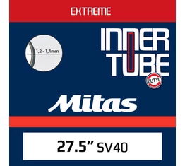 27,5&quot; Mitas MTB tömlő, belső gumi 2,1-3&quot; AV 40mm-es autós szelep