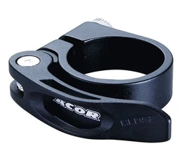 Nyeregcsőbilincs 31,8mm Acor csavaros fekete