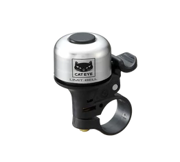 Cateye PB800 csengő, pöccintős, minden kormány átmérőre alkalmas, ezüst