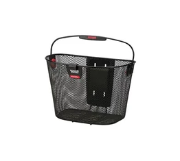 Klickfix Unilux első kosár levehető fekete fém 18 liter