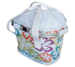 Pretty kerékpár kosár gyorsrögzítős 4 kg-ig terhelhető virágos-pöttyös