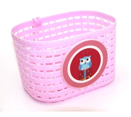 Gyermek kosár műanyag rácsos rózsaszín, kettő darab pánttal