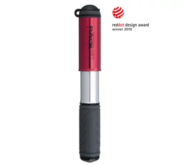 Pumpa mini Topeak RaceRocket, 8bar/180mm/85gram piros, univerzális fej, CNC-zett alu test