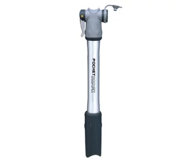 Pumpa mini Topeak Pocket Rocket 160PSI/11Bar, 22,2cm, univerzális csappantyús fejjel, alu testű,115g