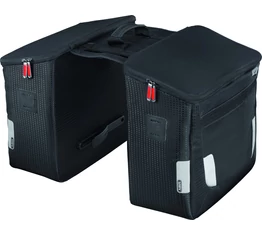 Abus Oryde ST 2550 táska csomagtartóra KlickFix felfogatás, 2x13L kapacitás, fekete