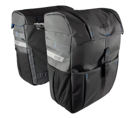 KTM Sport Double csomagtartó táska 2 részes, 2x18,5 kapacitás, gyorsrögzítő, szürke/kék