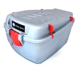 Doboz kerékpár csomagtartóra műanyagból 20 liter űrtartalommal szürke