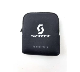 Ajándéktárgy Scott zipzáras tárca fekete színben fehér logóval