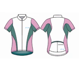 BBB BBW-103 GirlTech rövid ujjú kerékpáros mez fehér/pink M