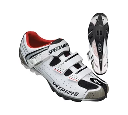 Specialized Pro MTB kerékpáros cipő 44,5-es csatos, fehér/piros
