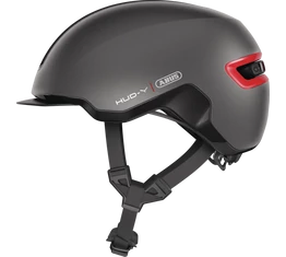 Abus HUD-Y felnőtt városi bukósisak In-Mold, mágneses hátsó lámpa, titán S (51-55cm)
