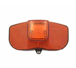 Elemes hátsó lámpa LED-es,csomagtartóra,kapcsolós, prizmával, elem nem tartozék