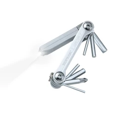 Topeak LumiTool 7 kerékpáros szerszámkészlet alu testtel, 7 funkció, zseblámpa