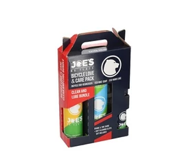 Joe's No-Flat Clean & Lube szett (sampon, láncolaj, zsírtalanító, váz és gumiápoló)