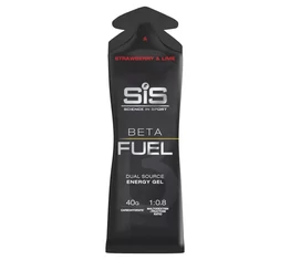 SIS Beta Fuel energia gél, Energy, 60 ml, eper& lime