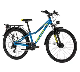 Kellys Kiter 70 Blue 24"-os gyerekkerékpár 21 fokozatú Shimano TX35 váltó, alu. váz, teleszkóp, V-fék