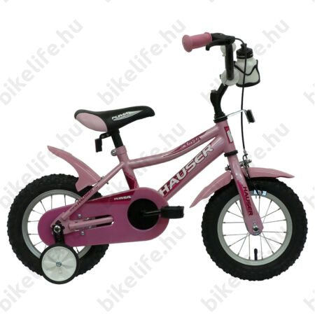 Hauser Puma 12"-os gyerekkerékpár, kontrás, rózsaszín