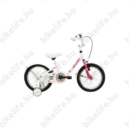 Neuzer 16"-os kontrafékes gyerek kerékpár lányka fehér/pink