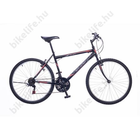 Neuzer Nelson férfi MTB kerékpár 18sebességes, fekete/piros 15"