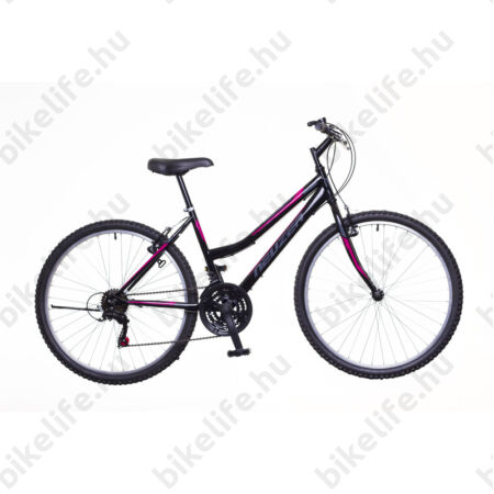 Neuzer Nelson női MTB kerékpár 18sebességes, fekete/szürke-pink 19"