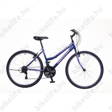 Neuzer Nelson női MTB kerékpár 18sebességes, matt kék-lila-rózsaszín 19"