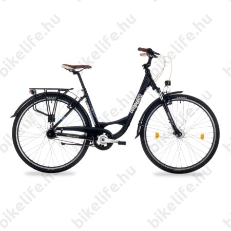 Csepel Signo 28"-os városi kerékpár Shimano Nexus 7 fokozatú agyváltó, női, fekete 19"