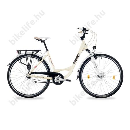 Csepel Signo 28"-os városi kerékpár Shimano Nexus 3 fokozatú agyváltó, női, krém 17"