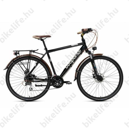 Csepel Traction 300 Acera tárcsafékes trekking kerékpár 21 fokozatú fekete 19"