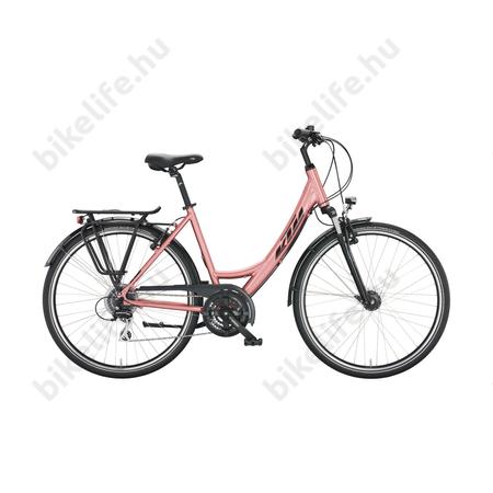 KTM Life Joy női trekking kerékpár 24 fokozatú Shimano Altus váltó, monovázas, vintage rose 43cm