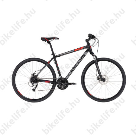 Kellys Cliff 90 Black/Red 2019 cross kerékpár 24 fok. Altus váltó, hidraulikus tárcsafék, 21"