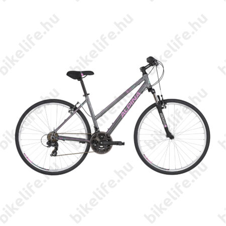 Alpina ECO LC10 Grey női cross kerékpár 21 fok. Shimano TY300 váltó, alumínium váz, teleszkóp, 18"
