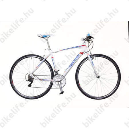 Neuzer Courier DT fitness kerékpár 16 fokozatú Shimano Claris váltó, fehér/kék-piros, 58cm