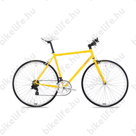Csepel Torpedo 3* fitness kerékpár 14 fokozatú Shimano váltó, férfi, sárga 51 cm