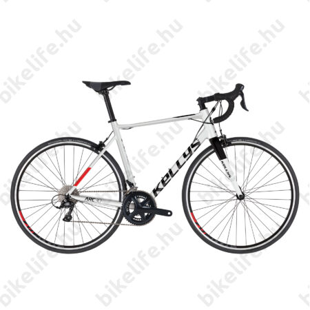Kellys ARC 30 Black/White országúti kerékpár 18 fokozatú Sora váltó, alu váz+karbon villa L