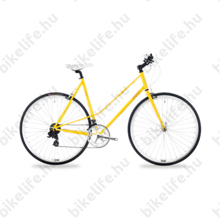 Csepel Torpedo 3* fitness kerékpár 14 fokozatú Shimano váltó, női, sárga, 51cm