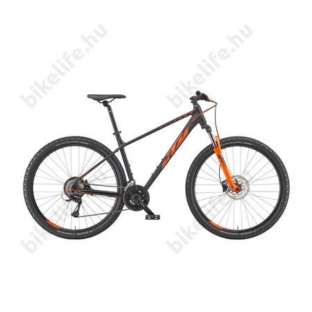 KTM Chicago 292 29"-os MTB kerékpár 24 fokozatú Shimano Acera váltó, hidraulikus tárcsafék, matt fekete/narancs 17"