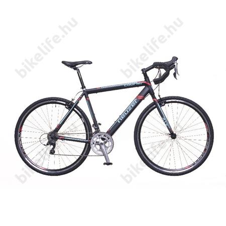 Neuzer Courier CX ciklokrossz kerékpár Claris fekete/türkiz-piros matt 56cm