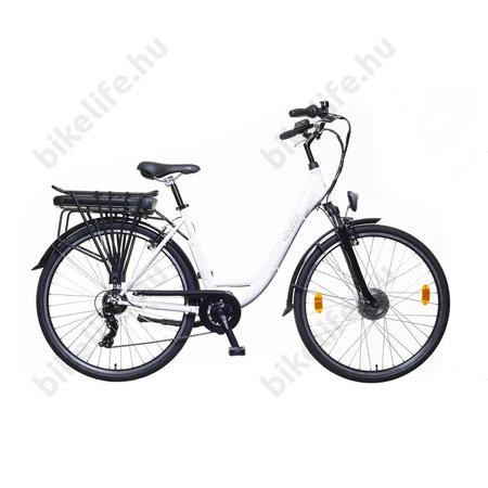 Neuzer E-bike e-Trek LIDO női fehér 7seb. acél váz + teleszkóp 28" 36V/250W 13 Ah Li-ion akku, 19,5"