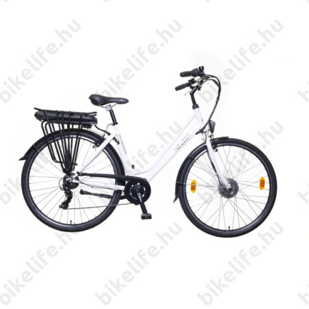 Neuzer Hollandia Basic elektromos kerékpár agymotoros, fehér 19"